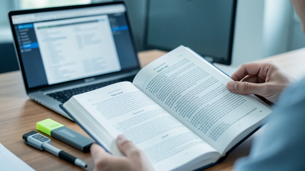 A trustee reviewing the Florida Trust Code and state statutes on fiduciary liability, with a highlighter and legal reference materials